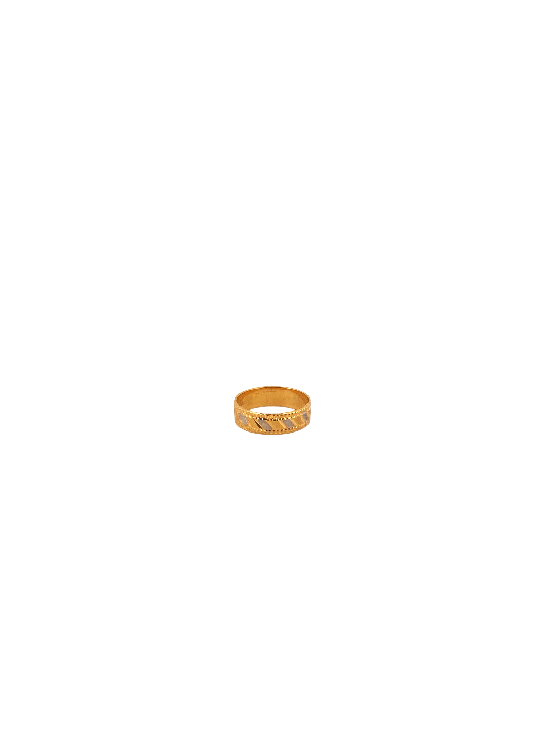 22K Gold Two-tone Designer Band