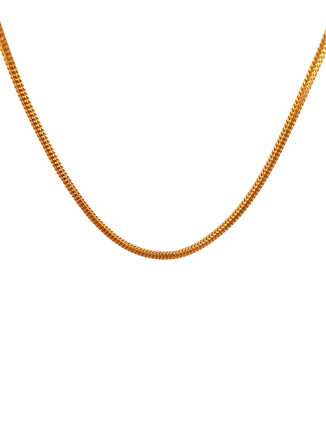 26'' 22K Gold Foxtail Designer Chain