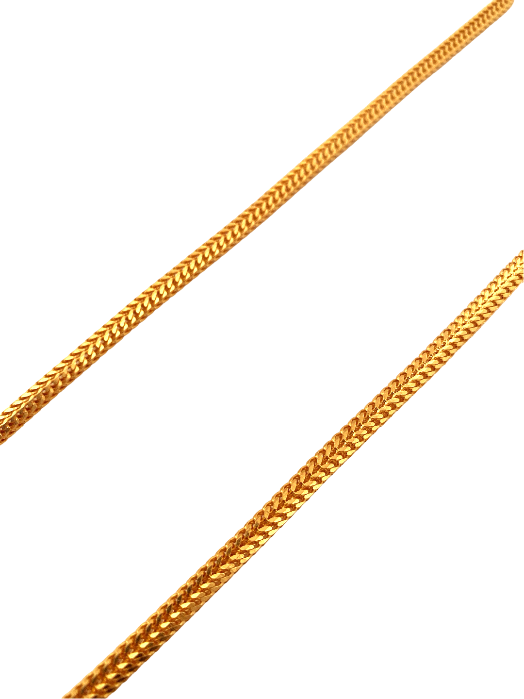 26'' 22K Gold Foxtail Designer Chain