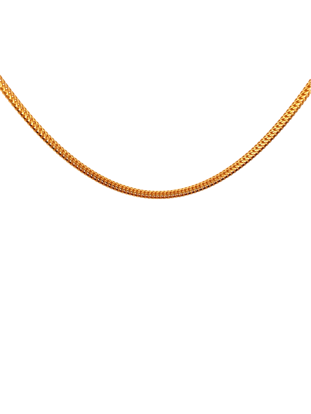 20'' 22K Gold Foxtail Designer Chain