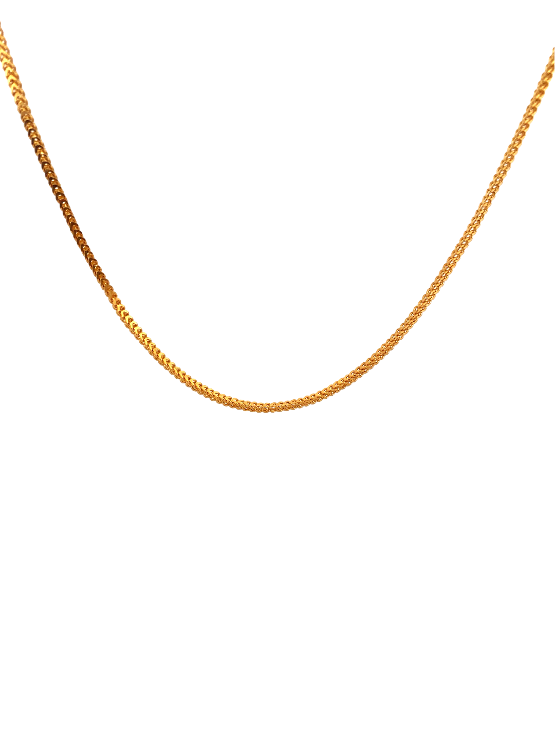 24'' 22K Gold Franco Designer Chain