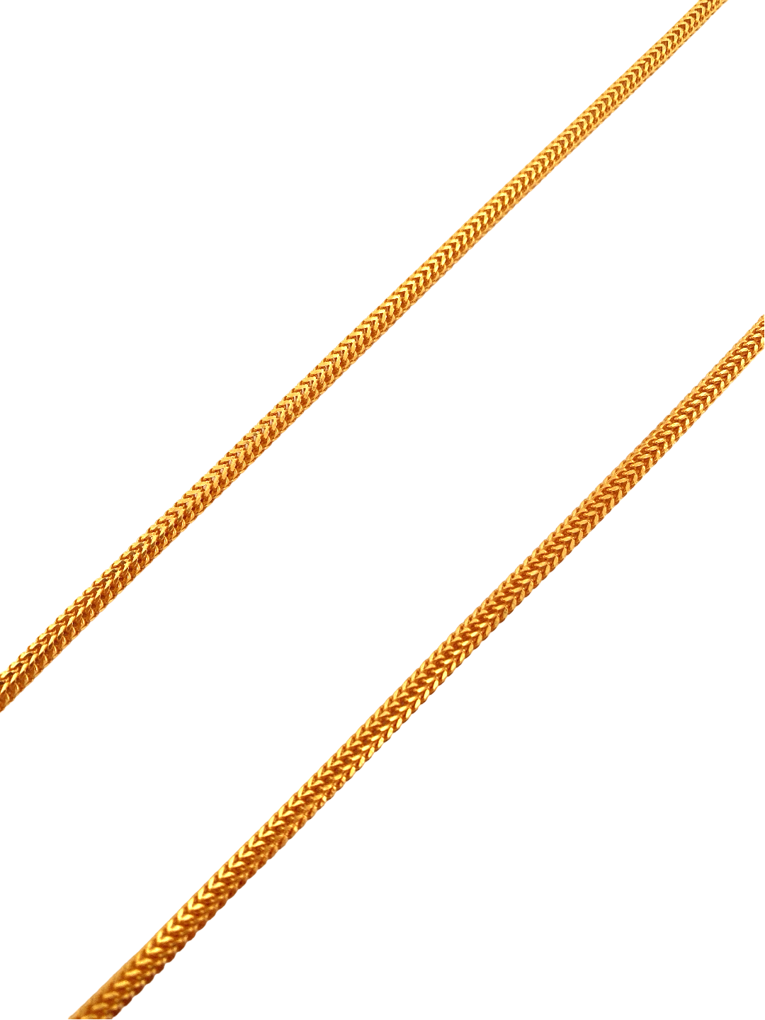 24'' 22K Gold Foxtail Designer Chain