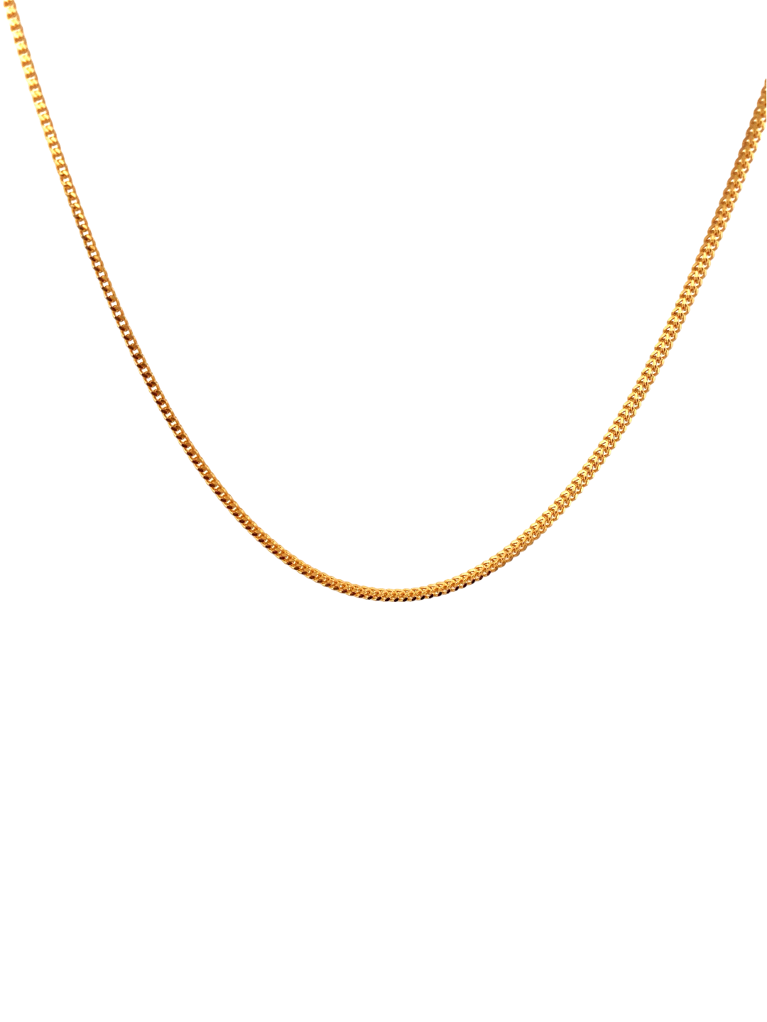 24'' 22K Gold Franco Designer Chain