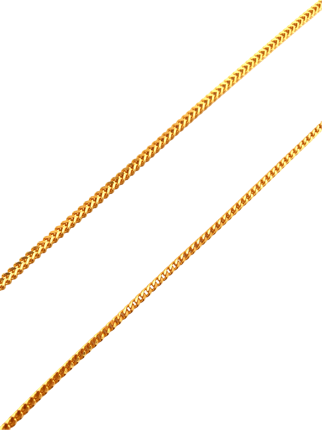 24'' 22K Gold Franco Designer Chain