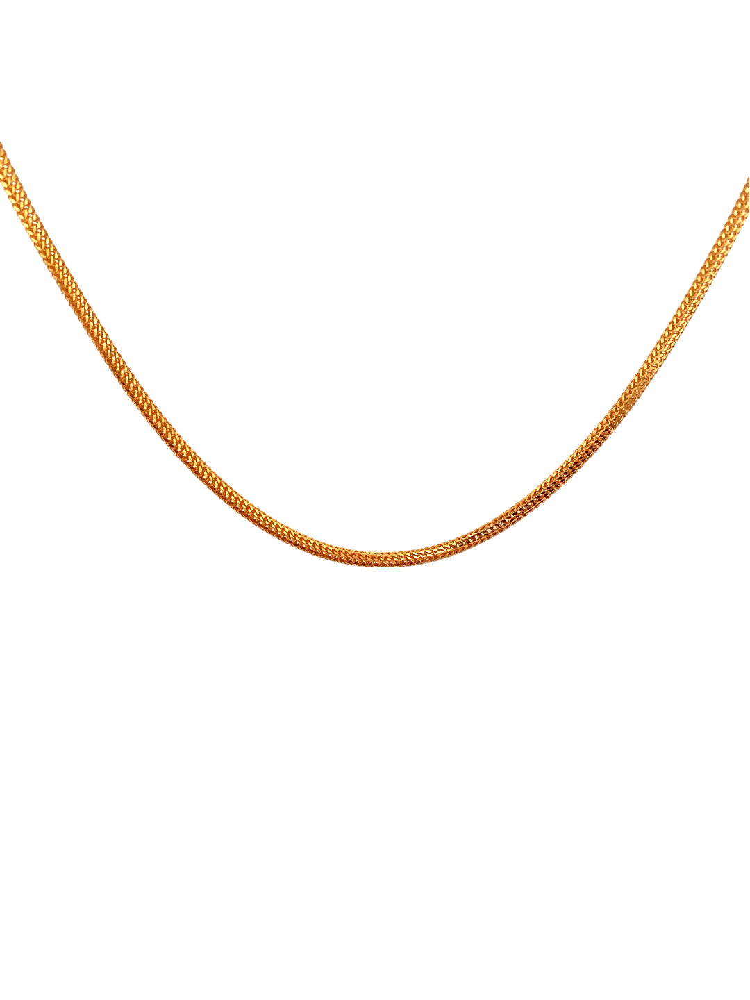 22'' 22K Gold Foxtail Designer Chain