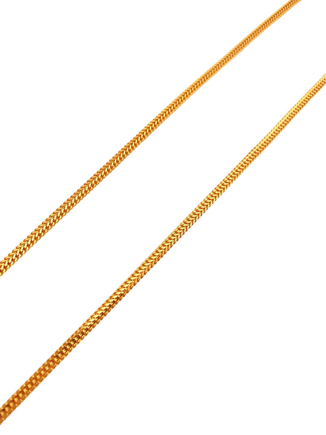 22'' 22K Gold Foxtail Designer Chain