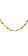 22'' 22K Gold Designer Curb Link Chain