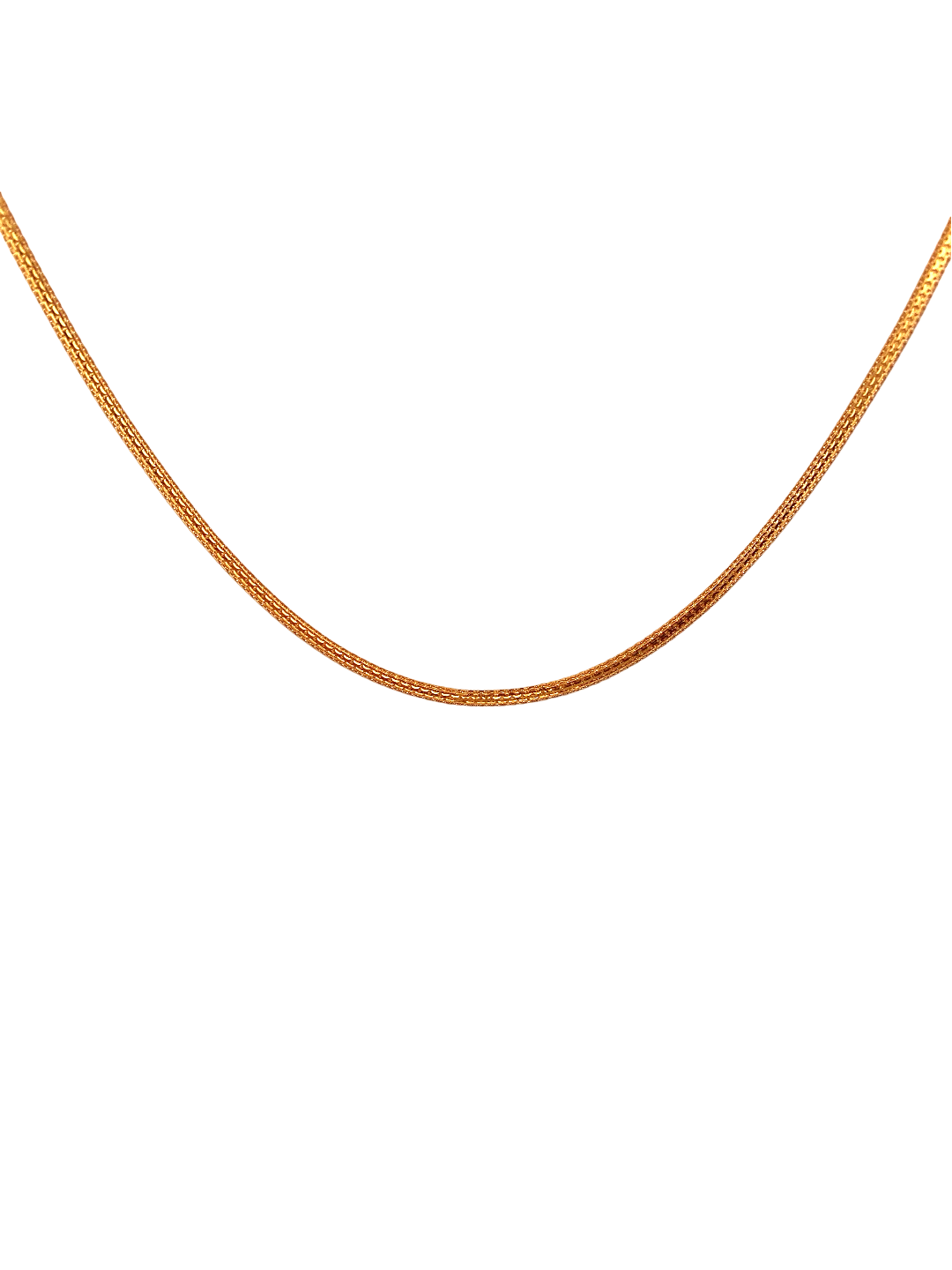 22'' 22K Gold Foxtail Designer Chain