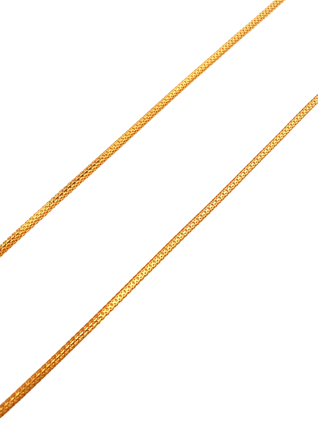22'' 22K Gold Foxtail Designer Chain