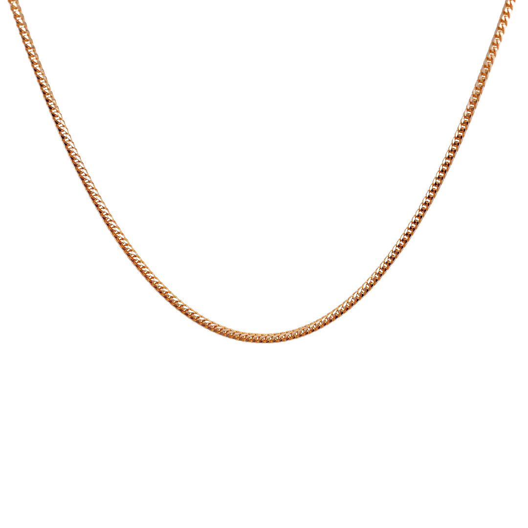 24'' 22K Gold Two-tone Franco Designer Chain