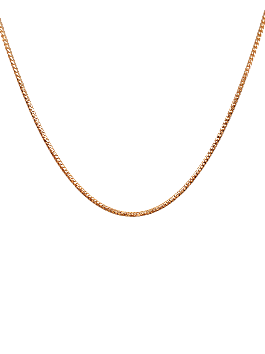 24'' 22K Gold Two-tone Franco Designer Chain