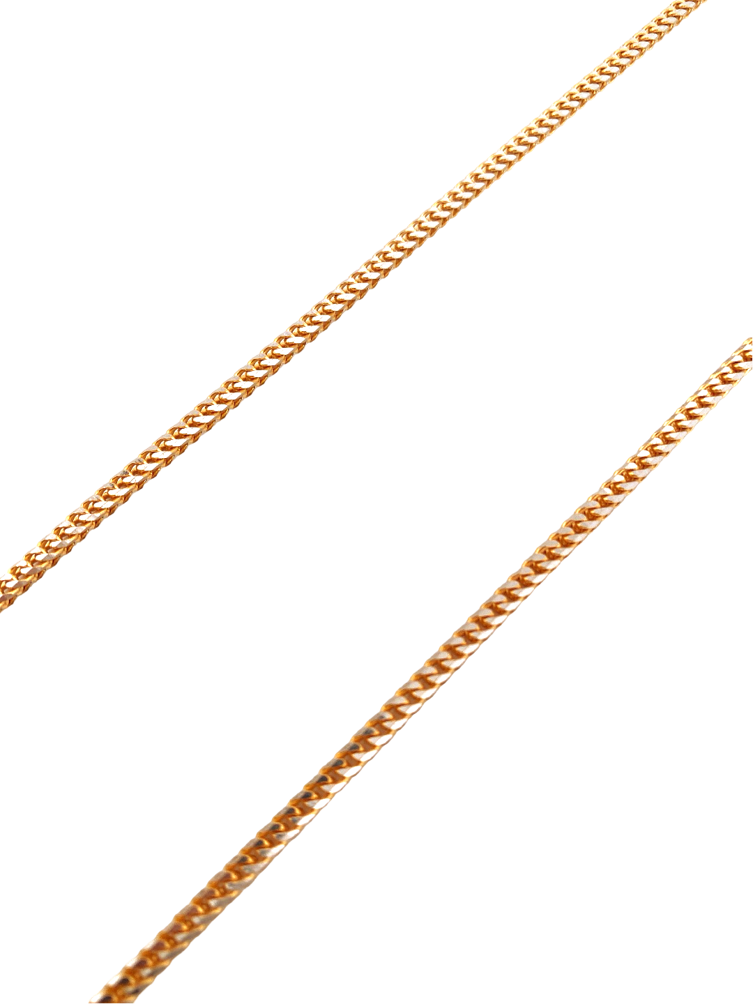 24'' 22K Gold Two-tone Franco Designer Chain