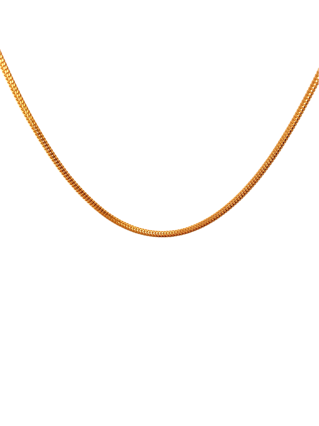 22'' 22K Gold Foxtail Designer Chain