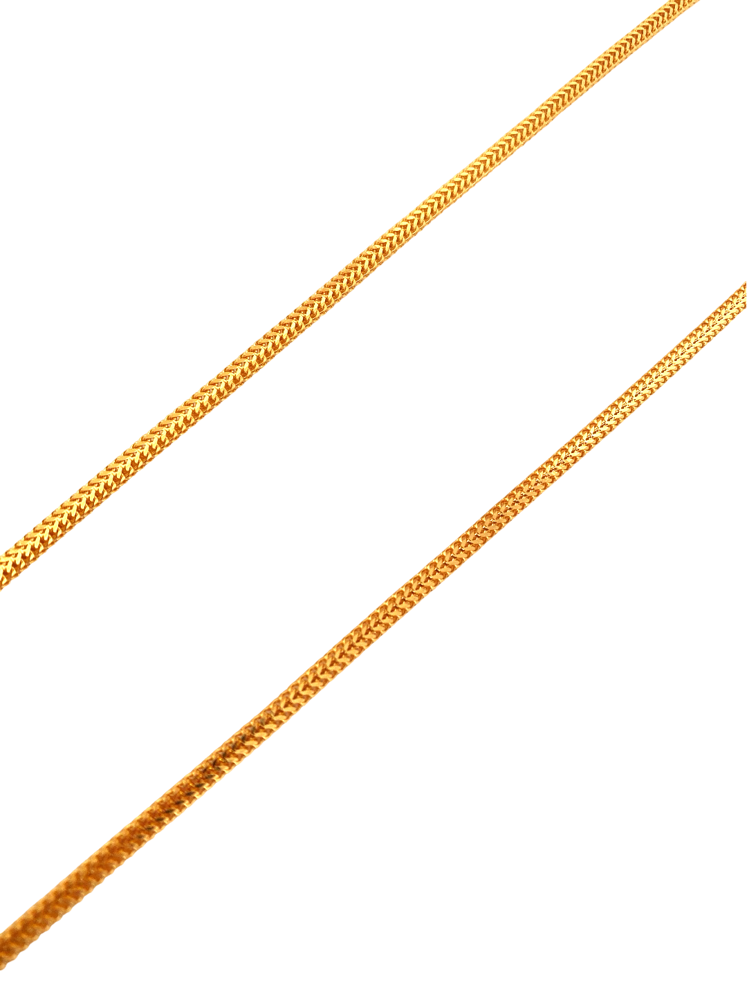 22'' 22K Gold Foxtail Designer Chain