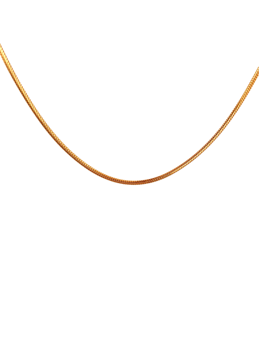 22'' 22K Gold Foxtail Designer Chain
