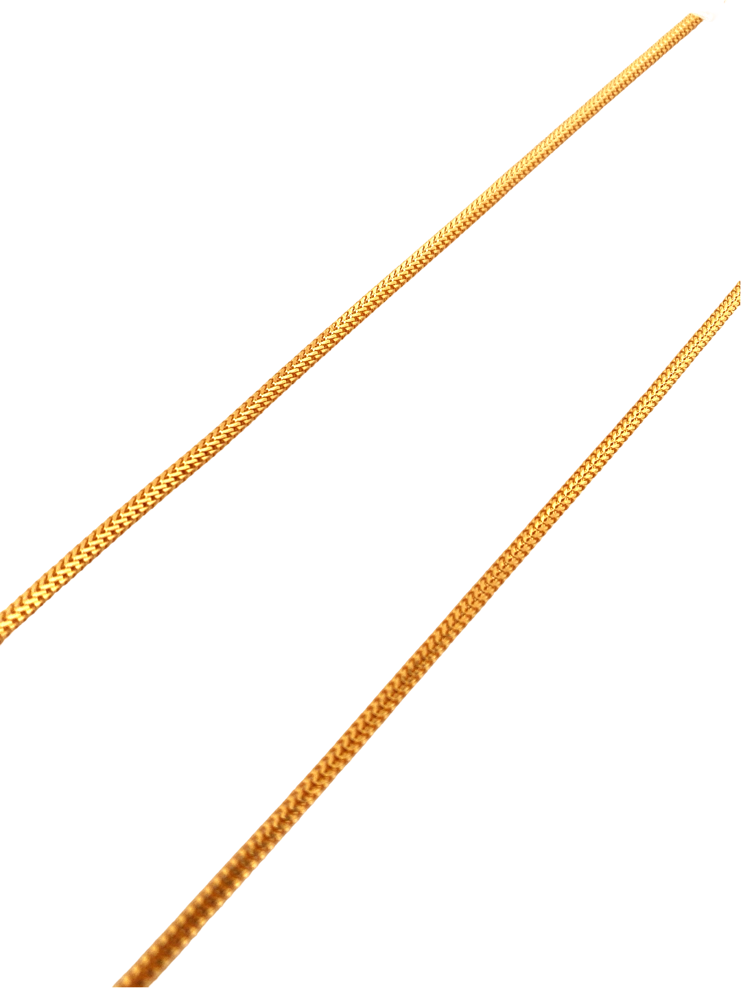 22'' 22K Gold Foxtail Designer Chain