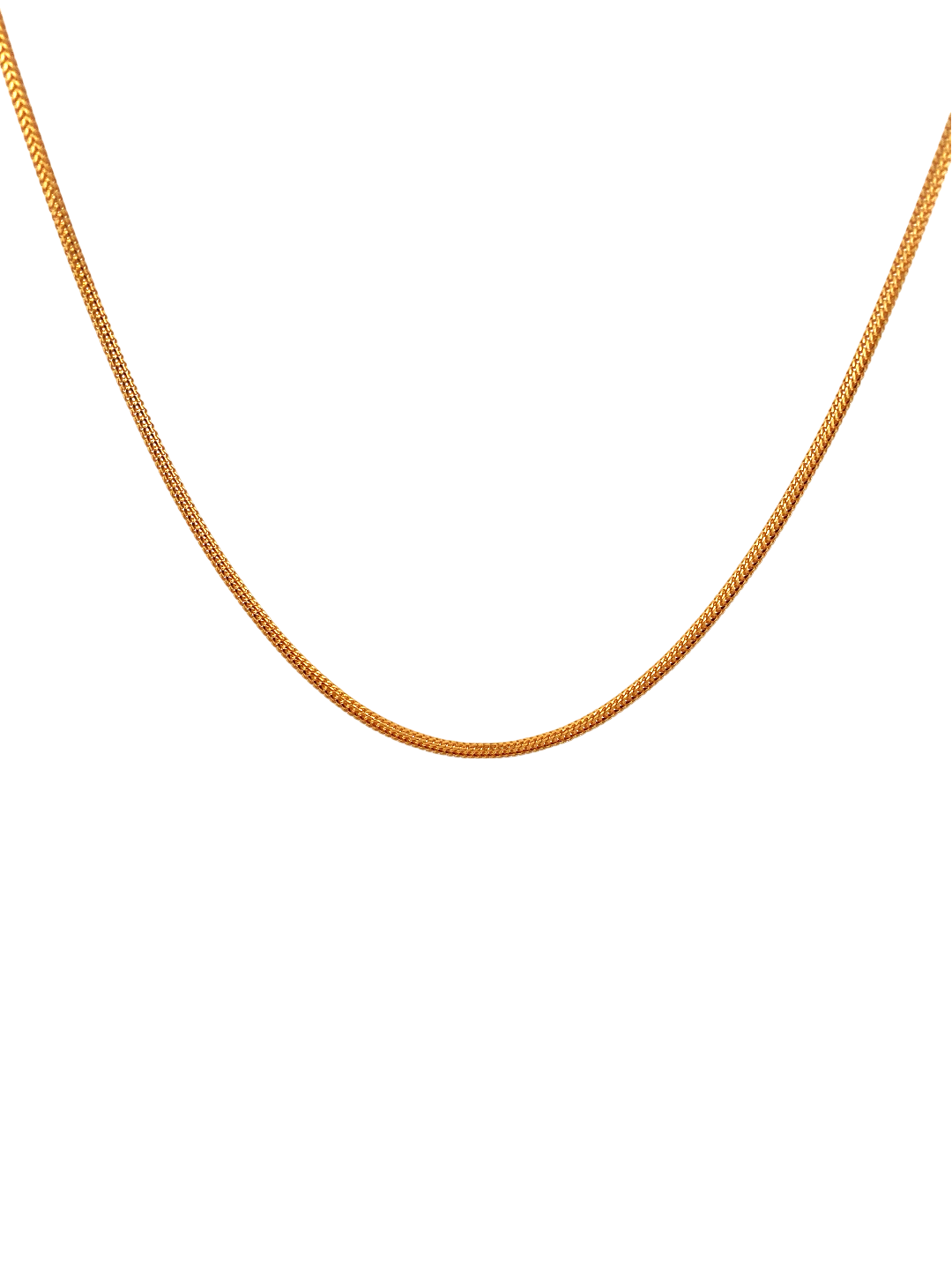 24'' 22K Gold Foxtail Designer Chain