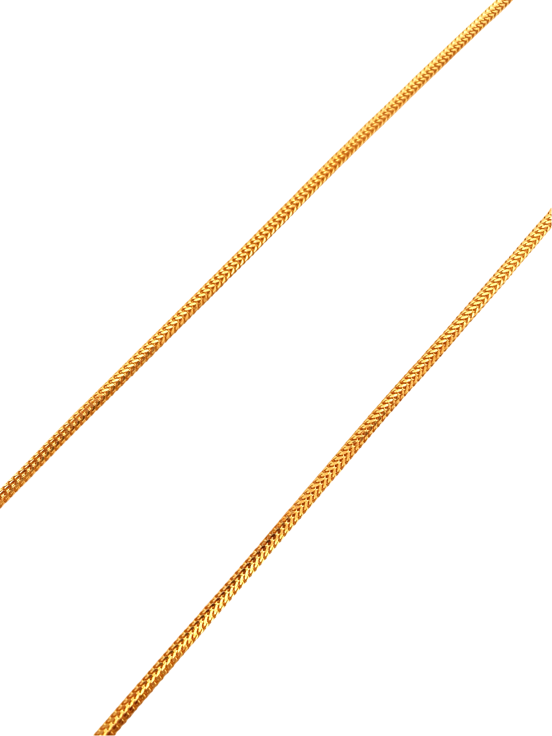 24'' 22K Gold Foxtail Designer Chain