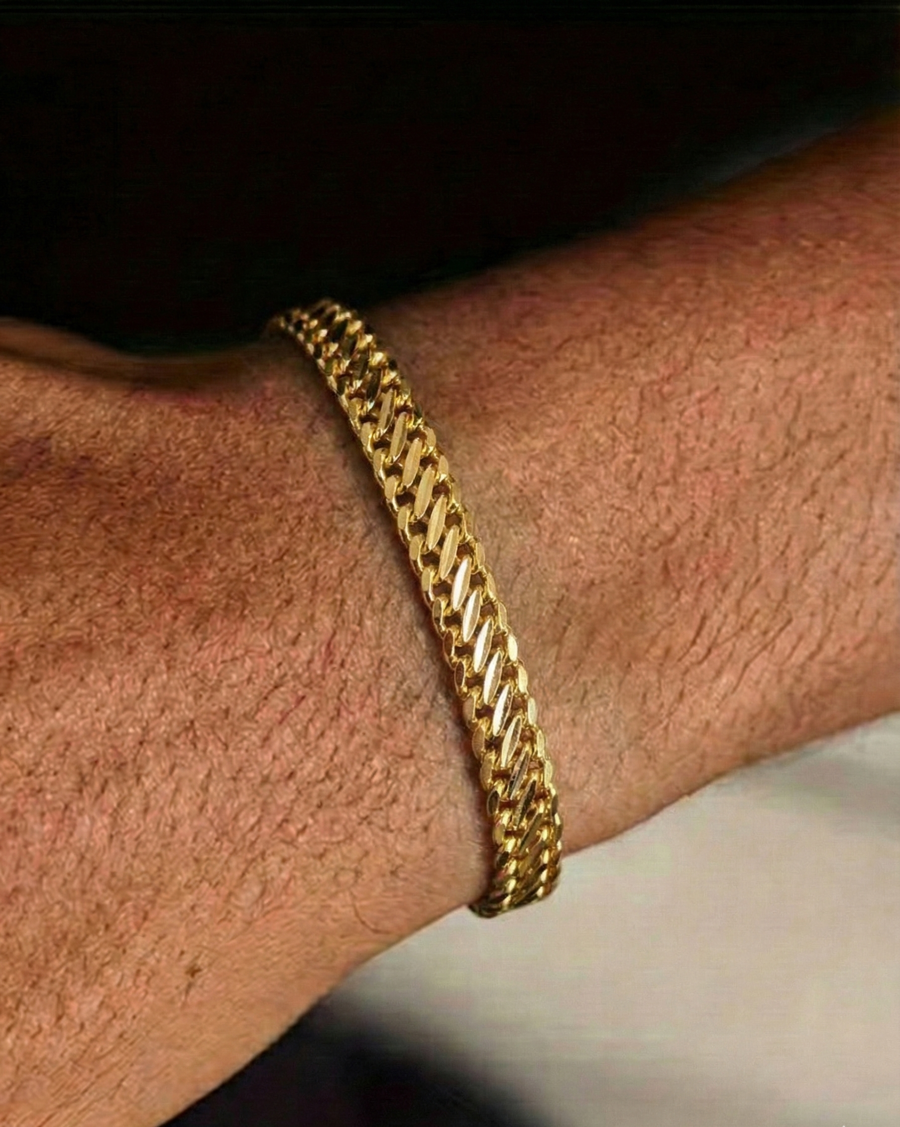 22K Gold Designer Men's Bracelet