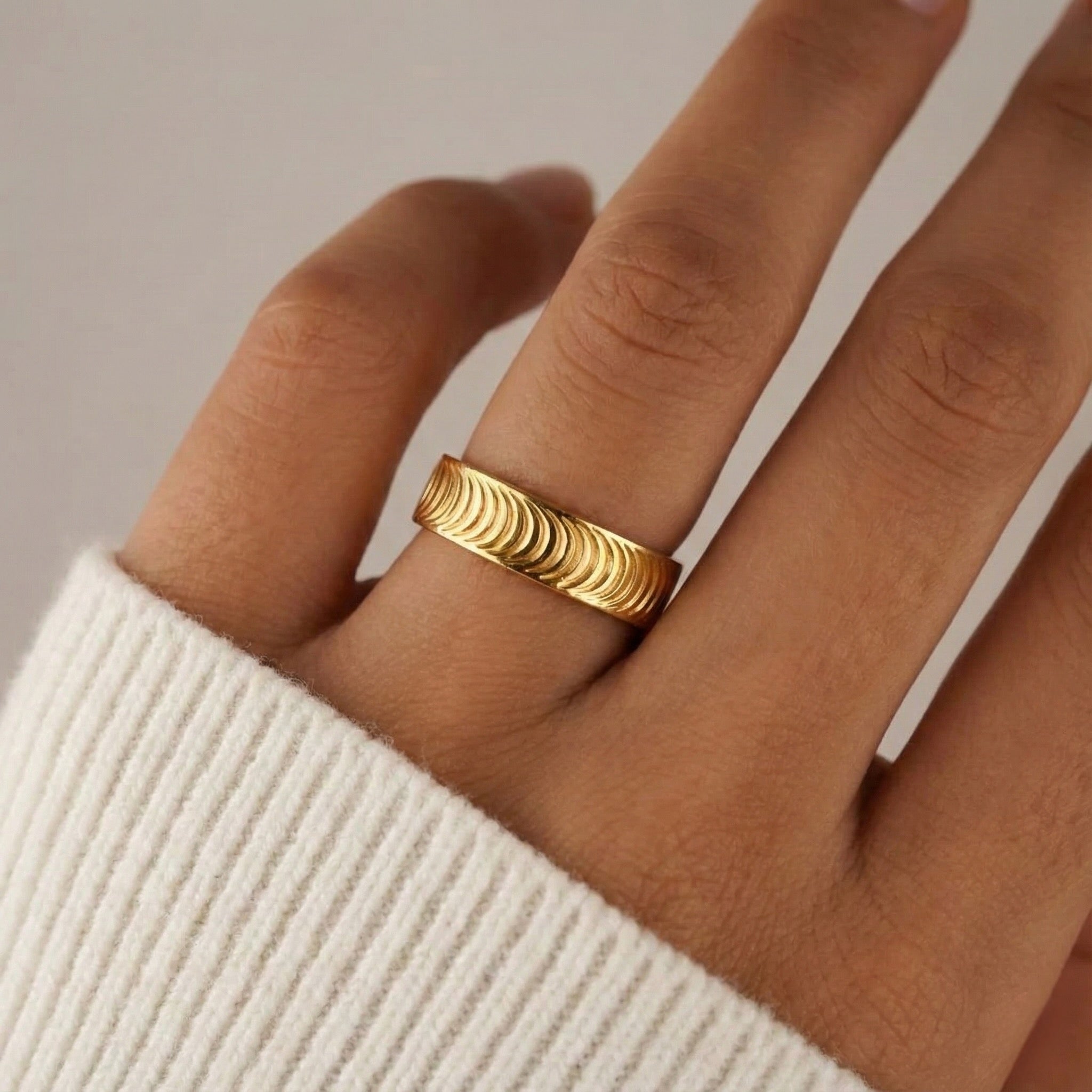 22K Gold Designer Band