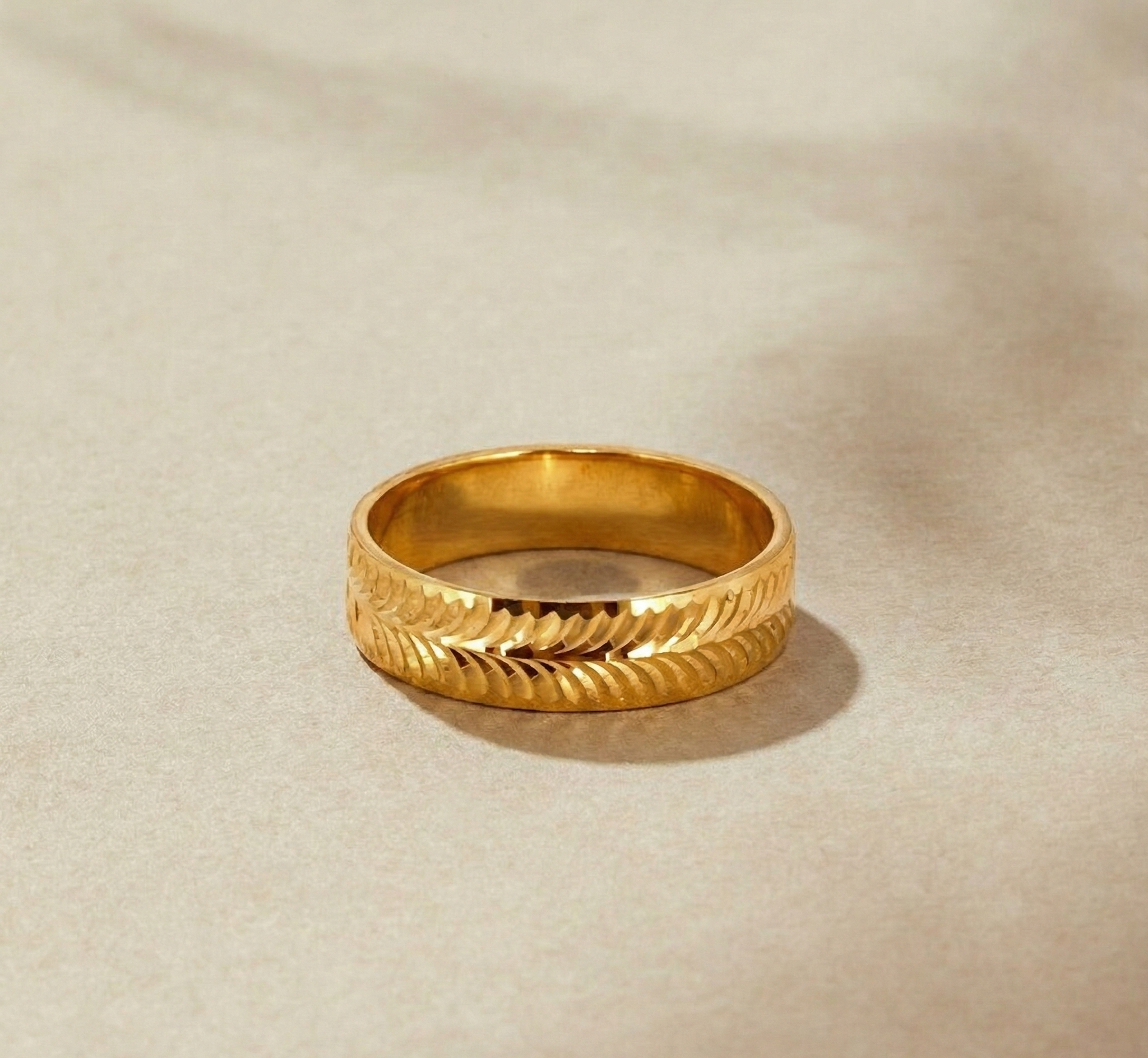 22K Gold Designer Band