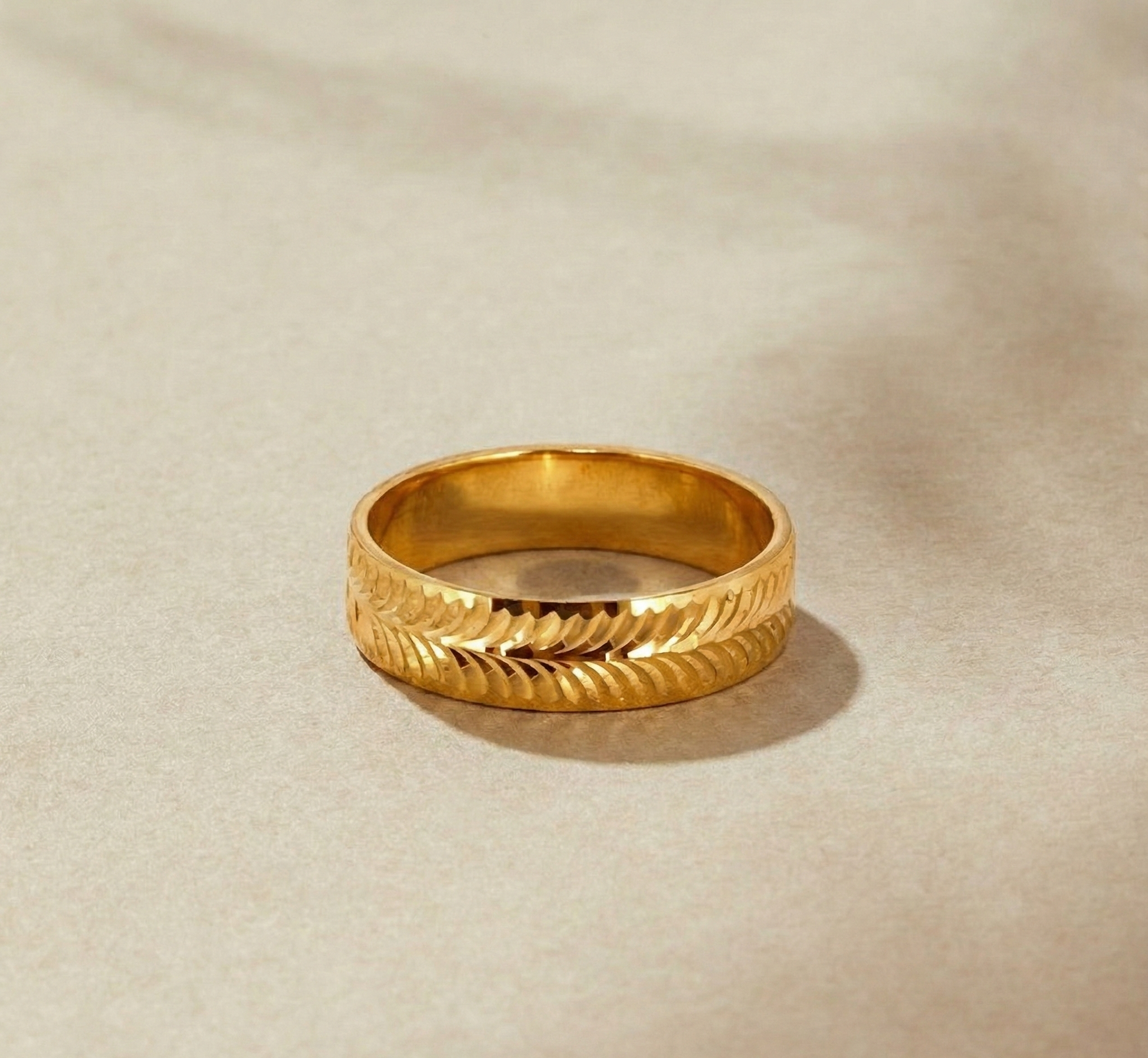 22K Gold Designer Band