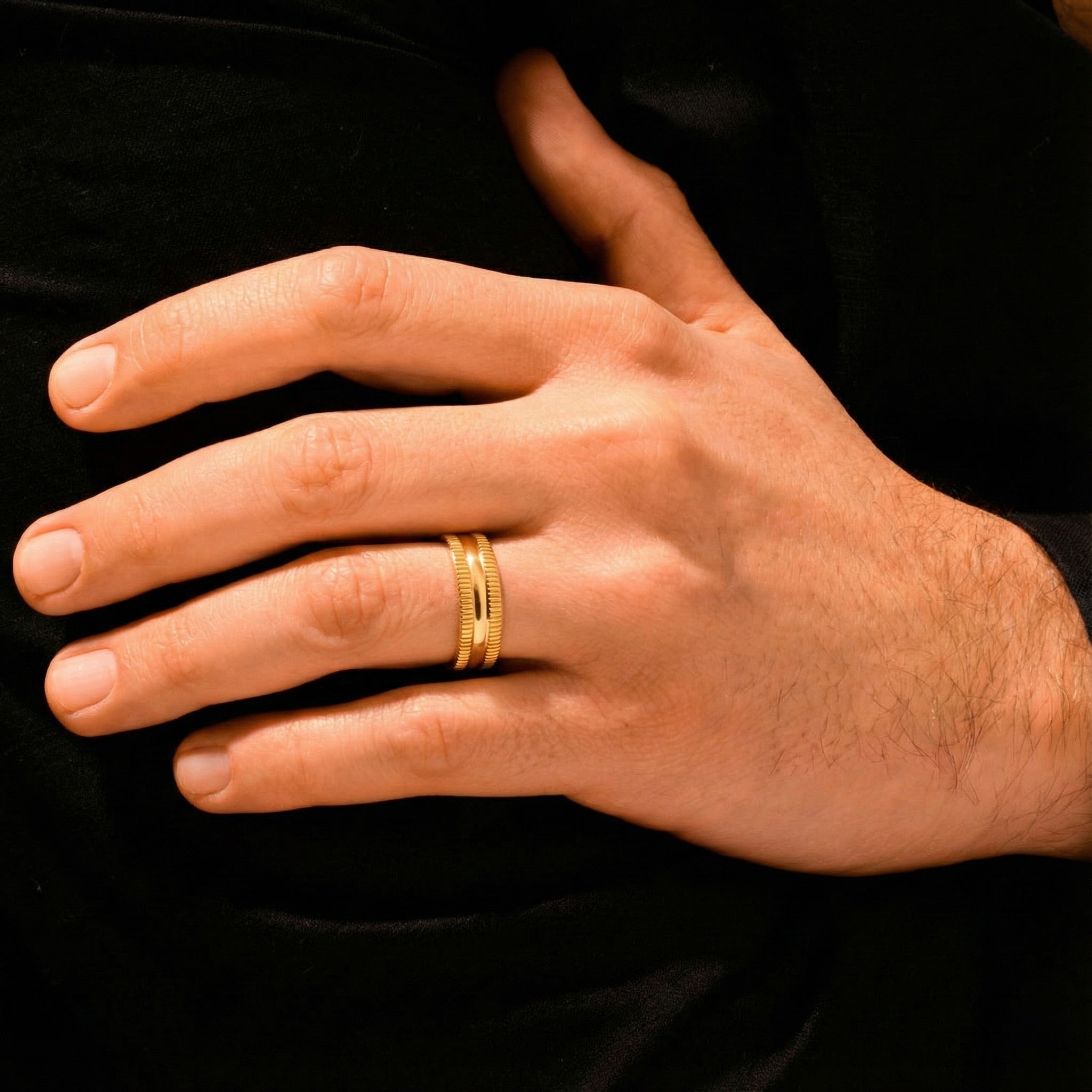 22K Gold Designer Band