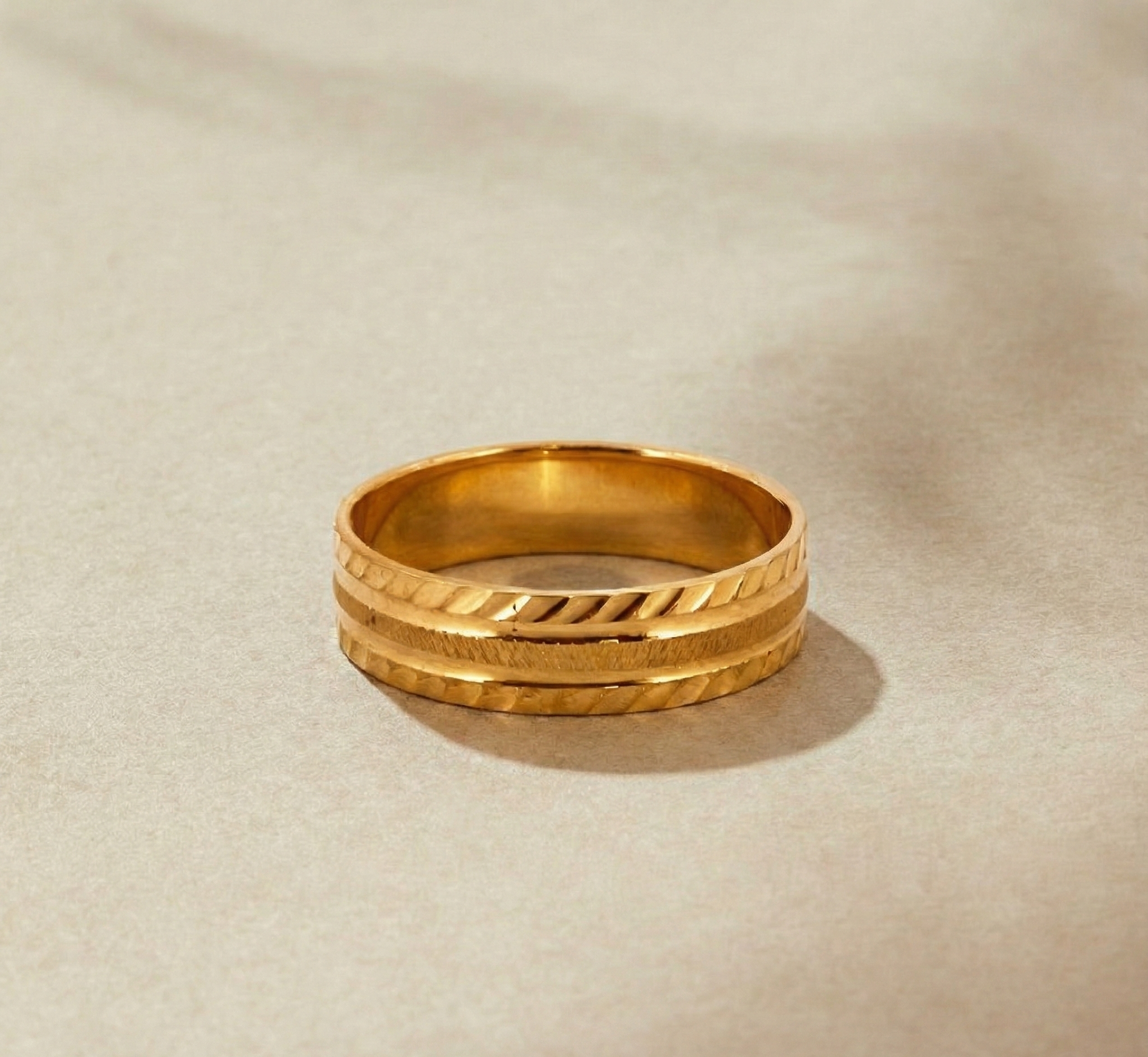 22K Gold Designer Band