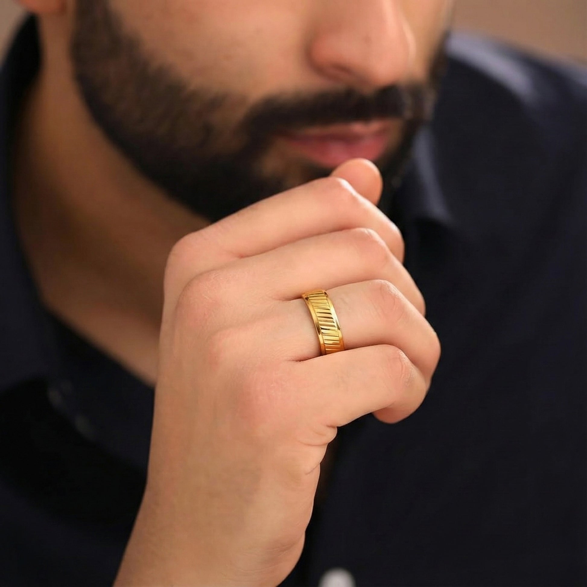 22K Gold Designer Band