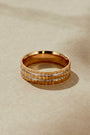 22K Two-tone Gold Designer Band