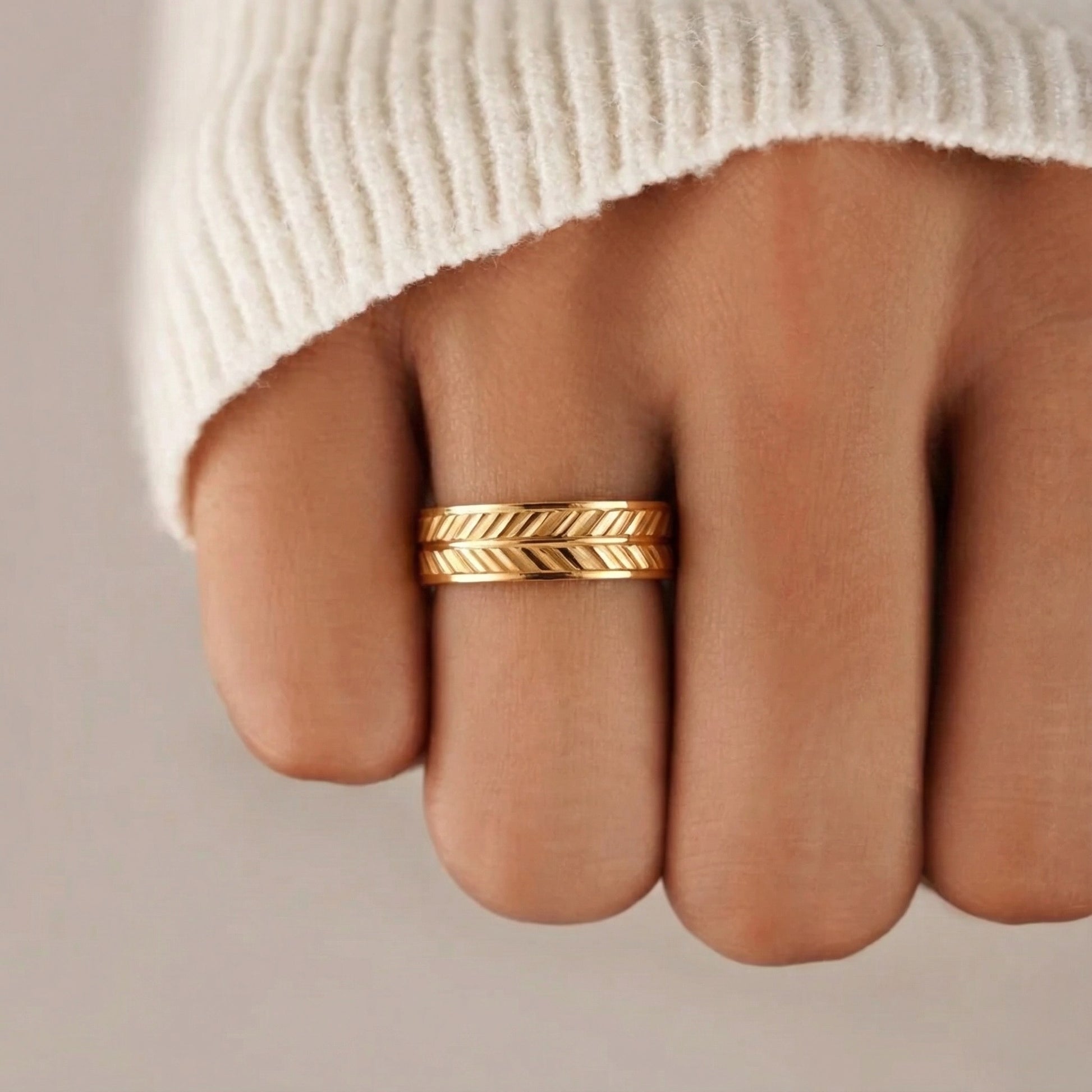 22K Gold Designer Band