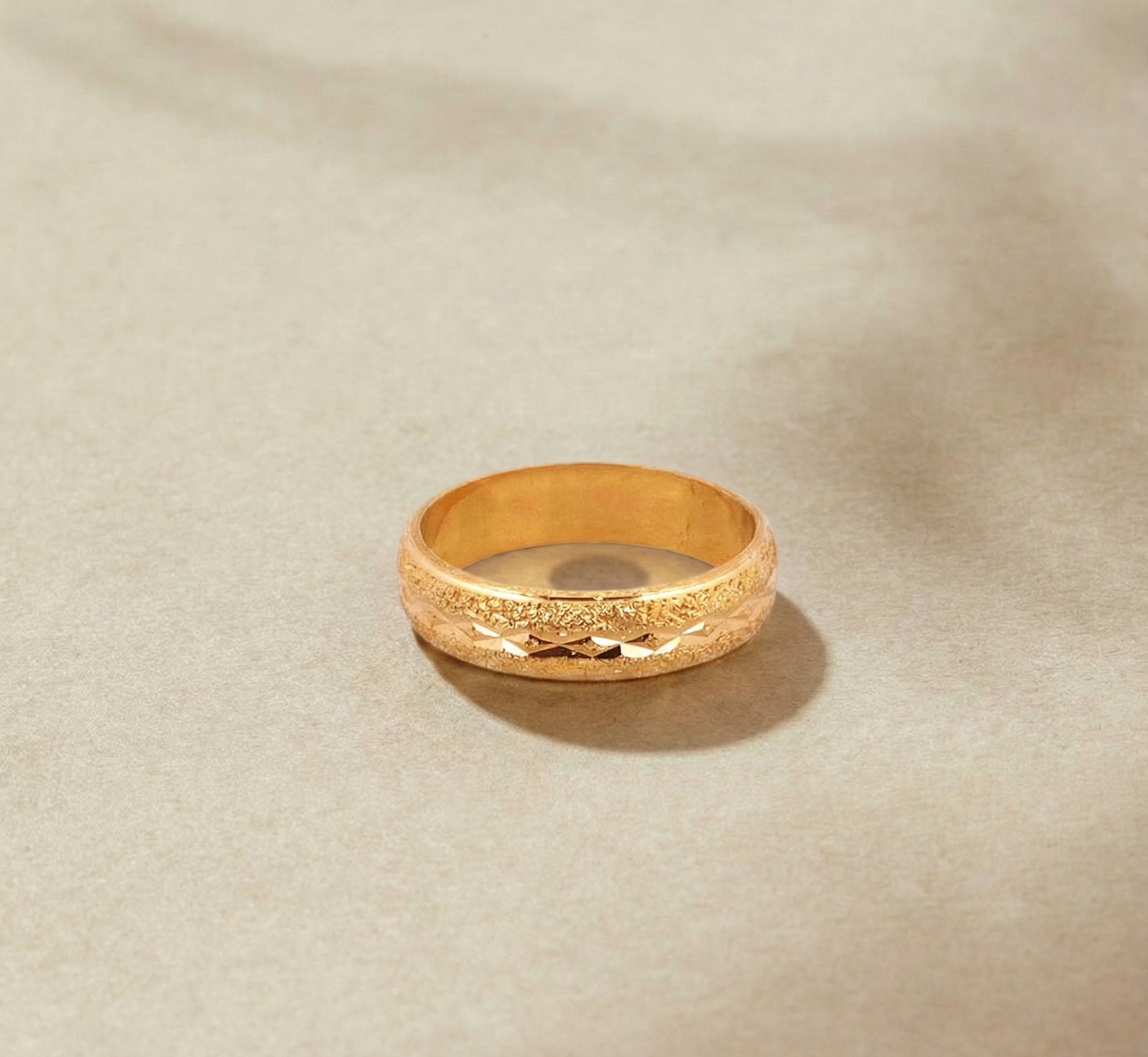 22K Gold Designer Band