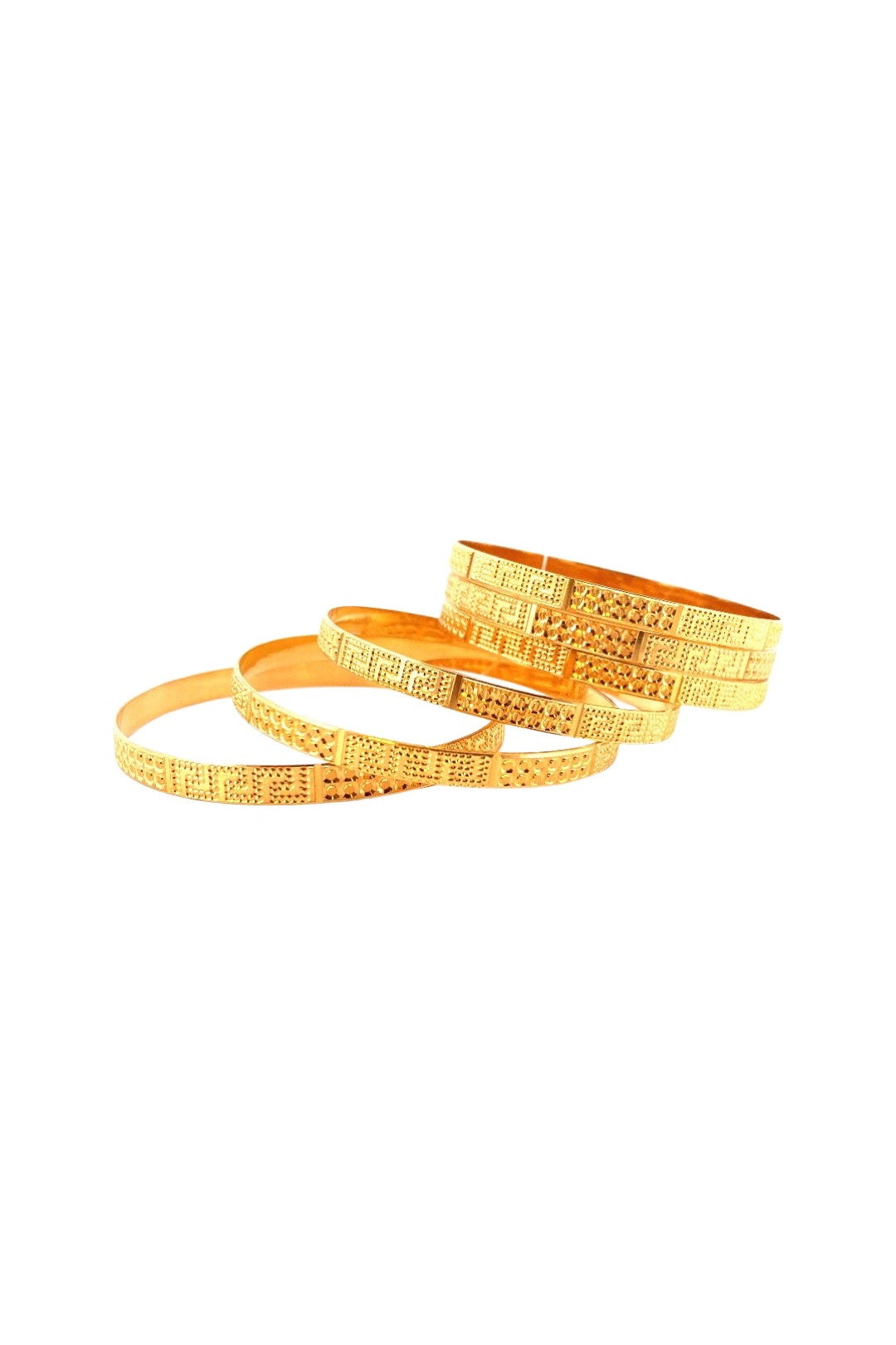 22K Gold Classic 6 Pieces Set of Bangles