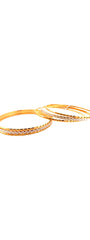 22K Gold Two-tone 6 Pieces Bangles Set