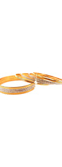 22K Gold Multi-design 8 Pieces Bangles Set