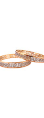 22K Gold Two-tone Designer 2 Pieces Set Of Bangles