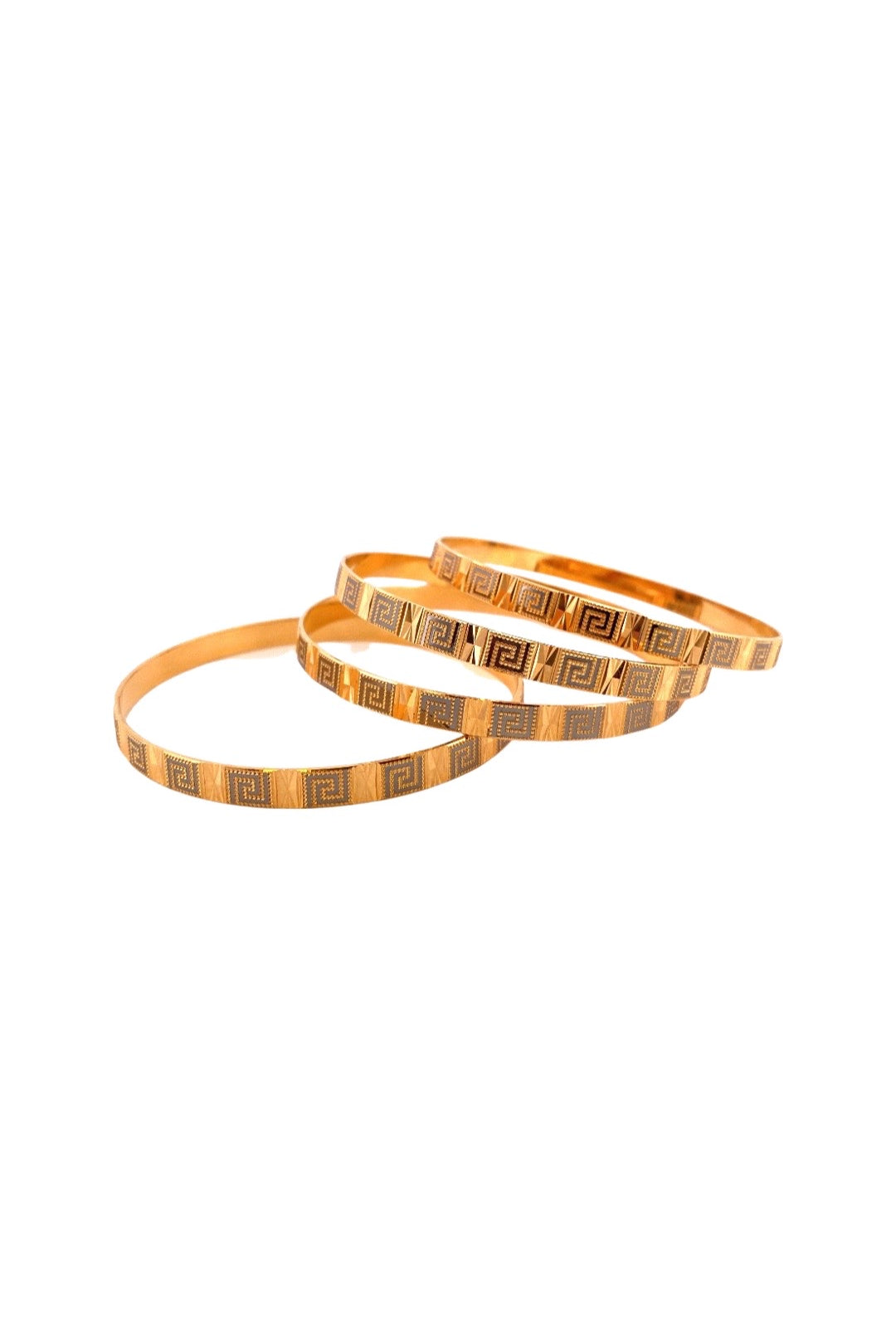 22K Gold Classy Design 4 Pieces Bangles Set