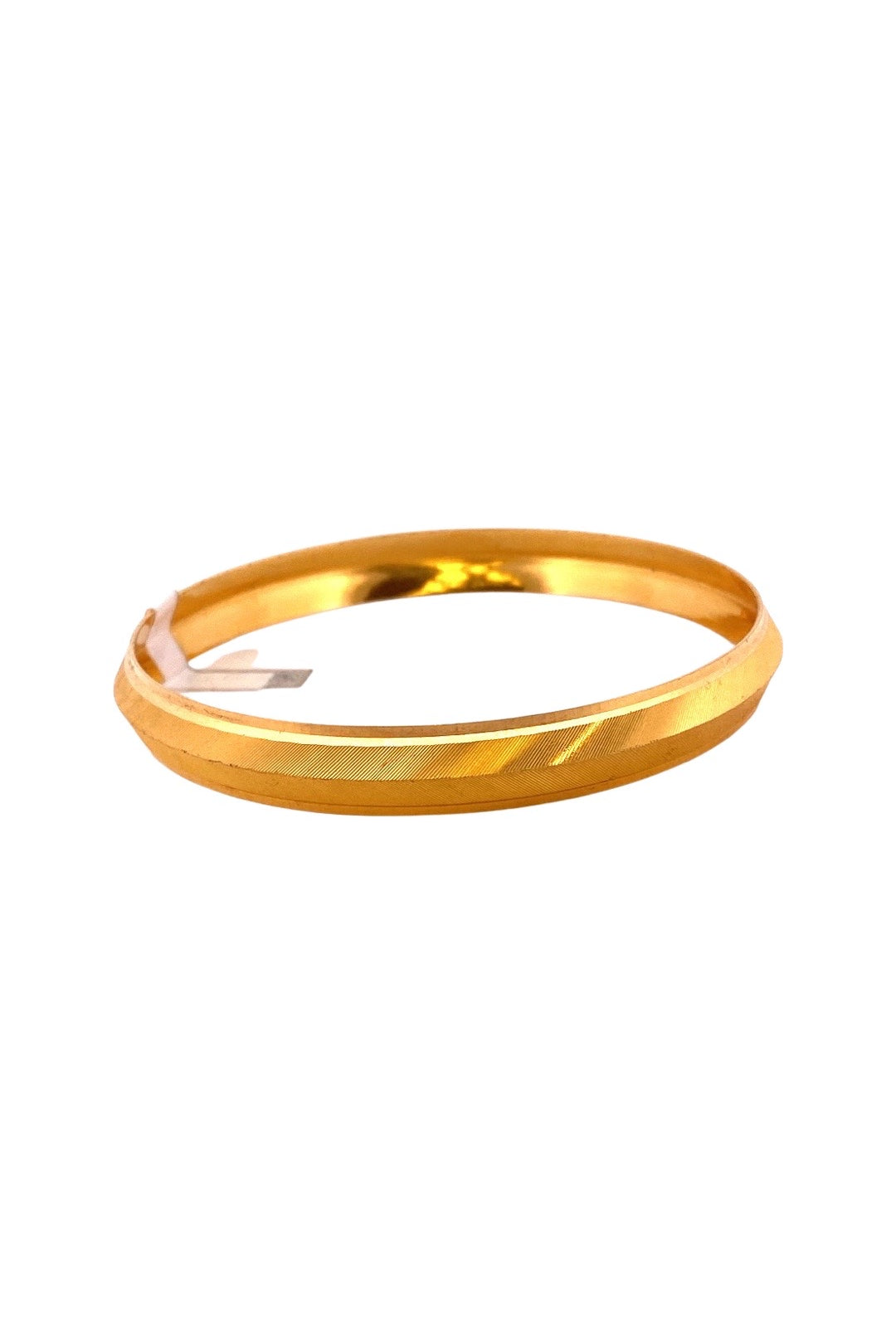 22K Gold Slant-Cut Designer Men’s Kara