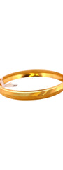 22K Gold Slant-Cut Designer Men’s Kara