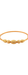 22K Gold Vintage Beads Designer Single Bangle