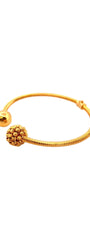 22K Gold Designer Cuff Single Bangle