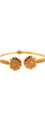 22K Gold Vintage Cuff Single Bangle