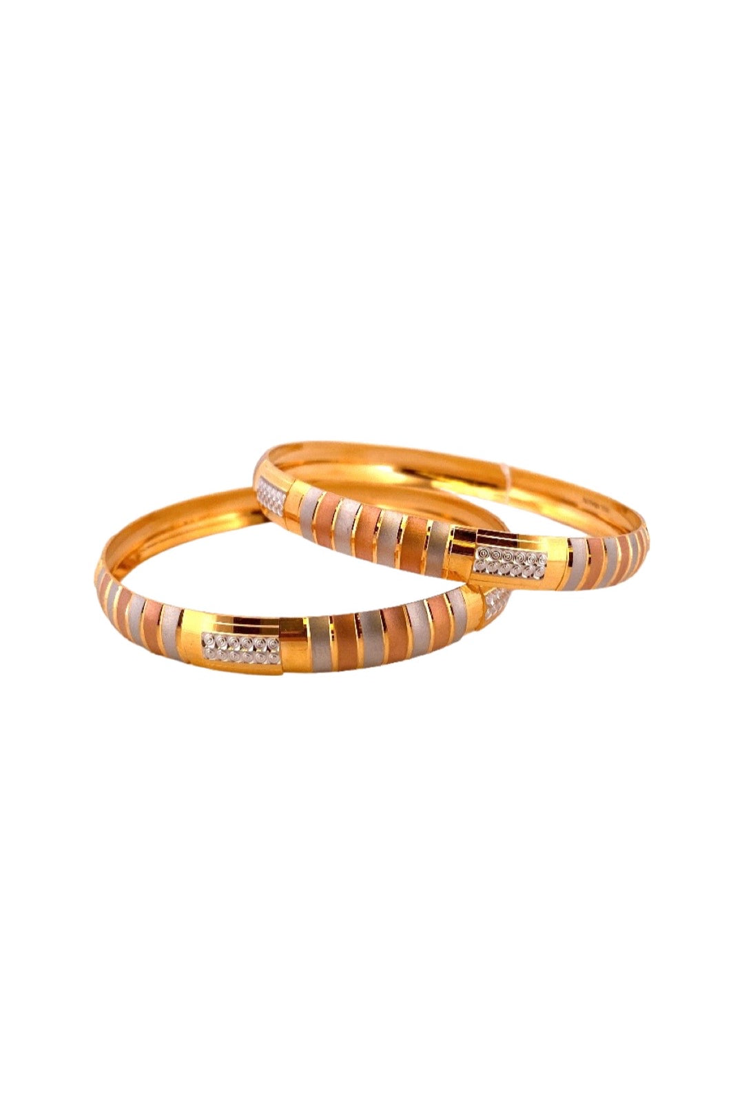 22K Gold Classic Designer 2 Pieces Set Of Bangles