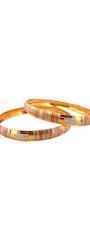 22K Gold Classic Designer 2 Pieces Set Of Bangles