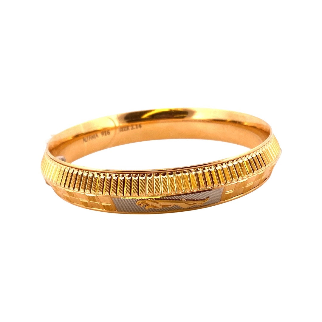 22K Gold Puma Icon Men’s Kara