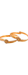 22K Gold CZ Designer Bangles