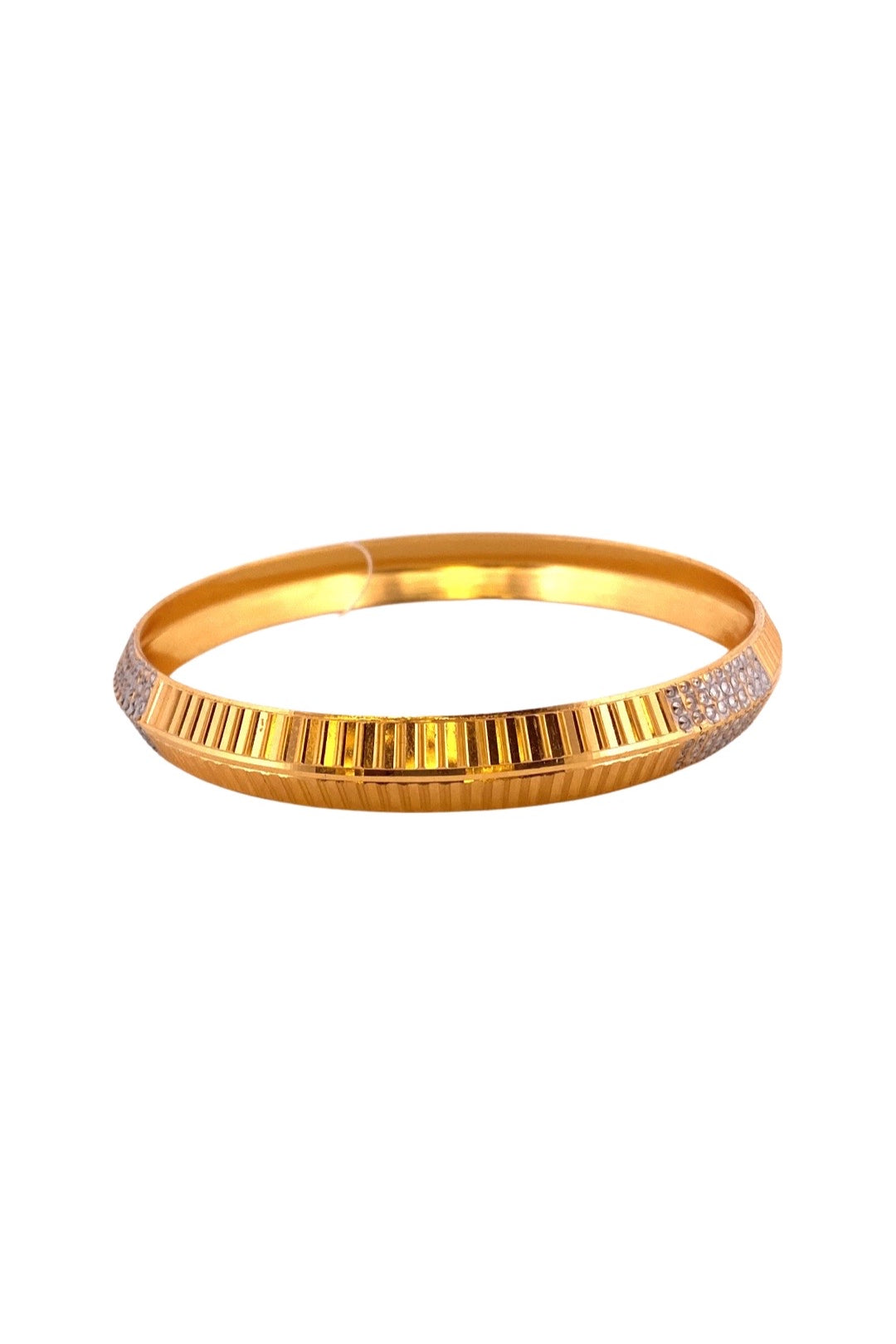 22K Gold Two-tone Elegant Designer Men’s Kara