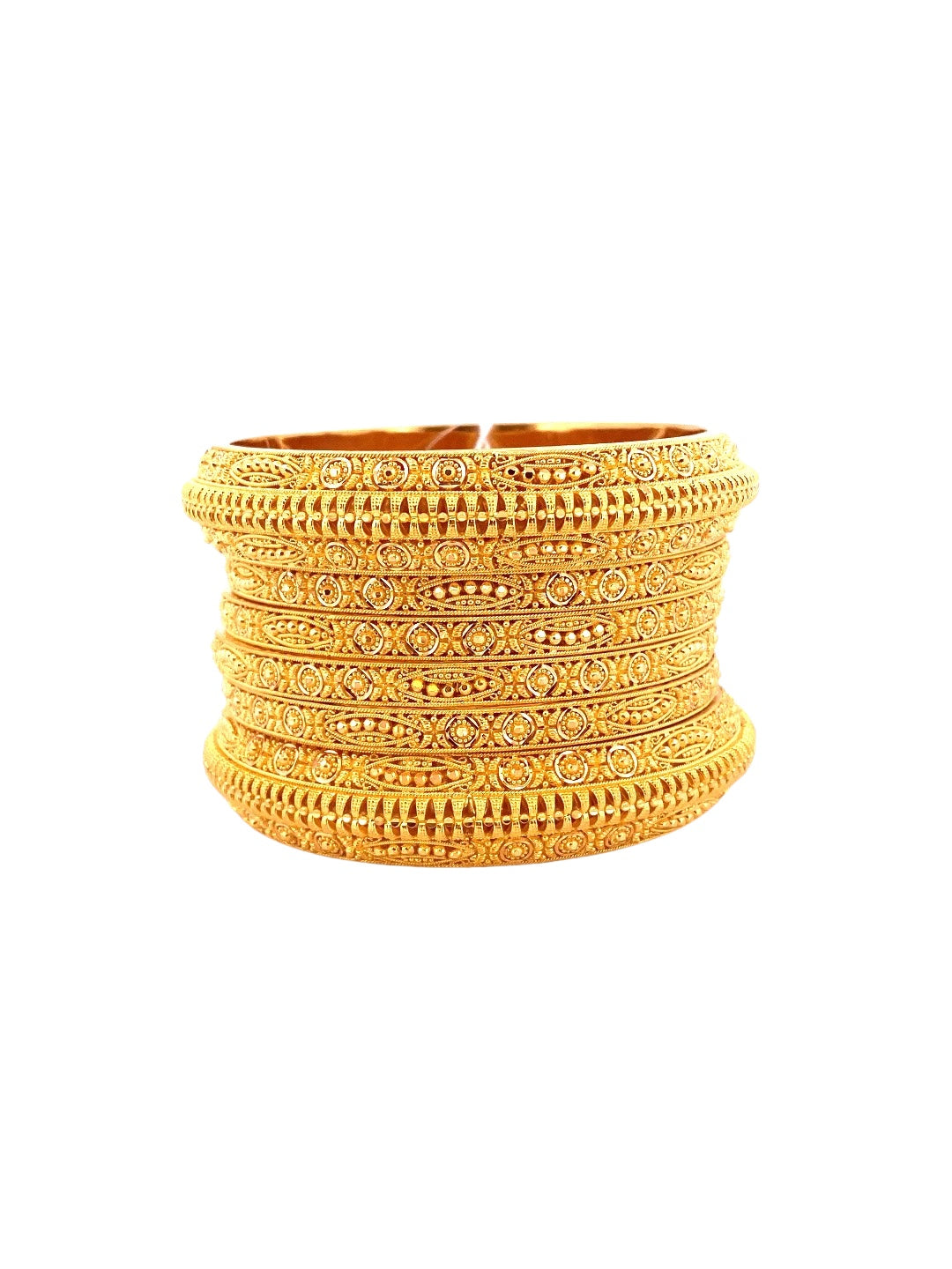 22K Gold 6 Pieces Bangles Set
