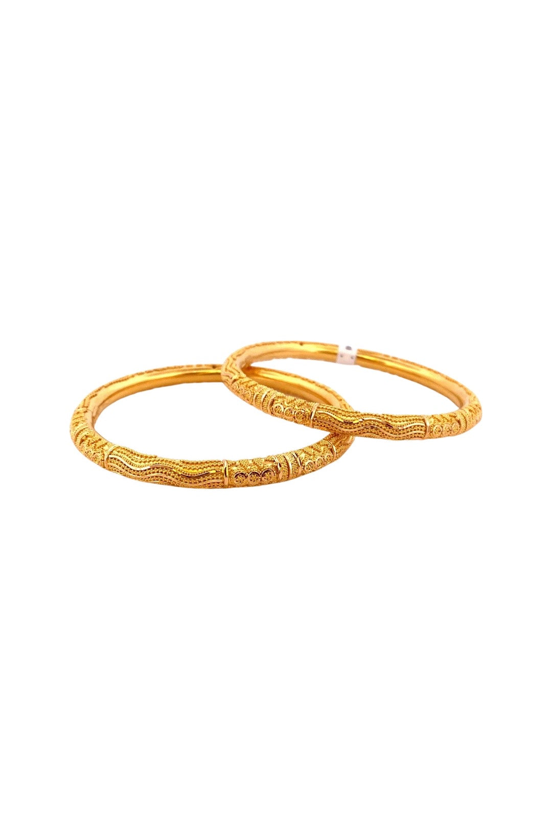 22K Gold Designer 2 Pieces Set Of Bangles