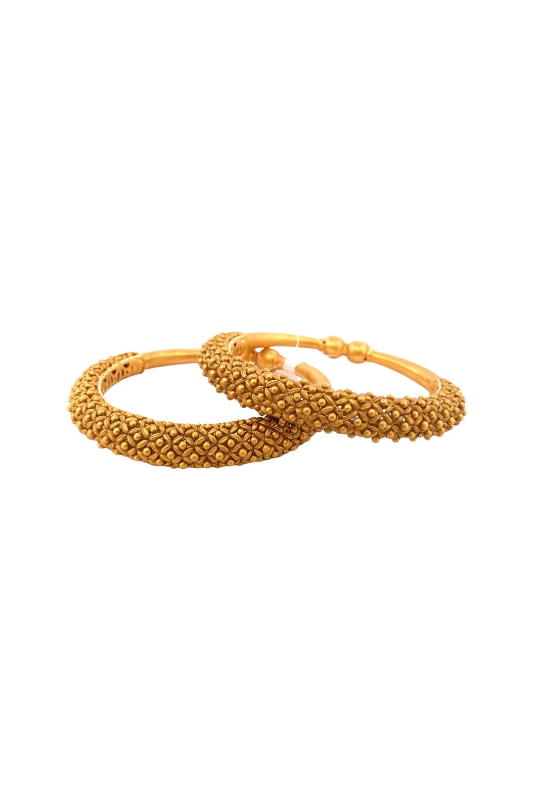 22K Gold Elegant 2 Pieces Set Of Bangles